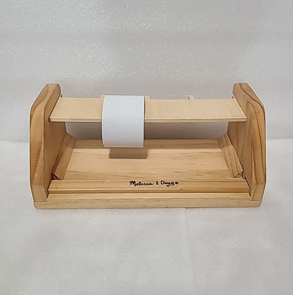 Melissa & Doug Wooden Sticker Roll Holder